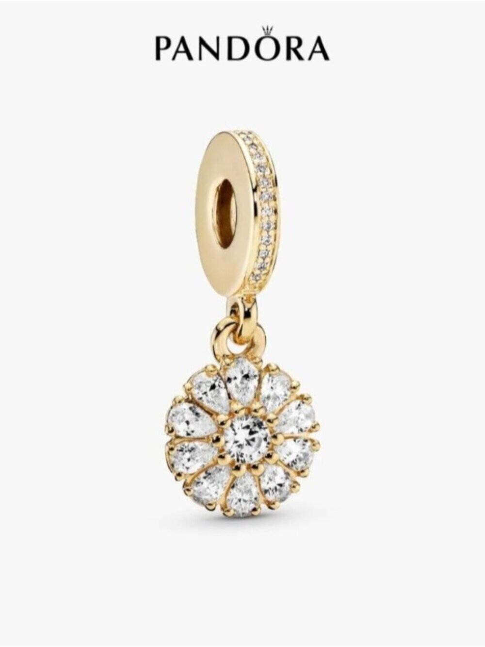 Pandora Sparkling Flower Dangle Charm